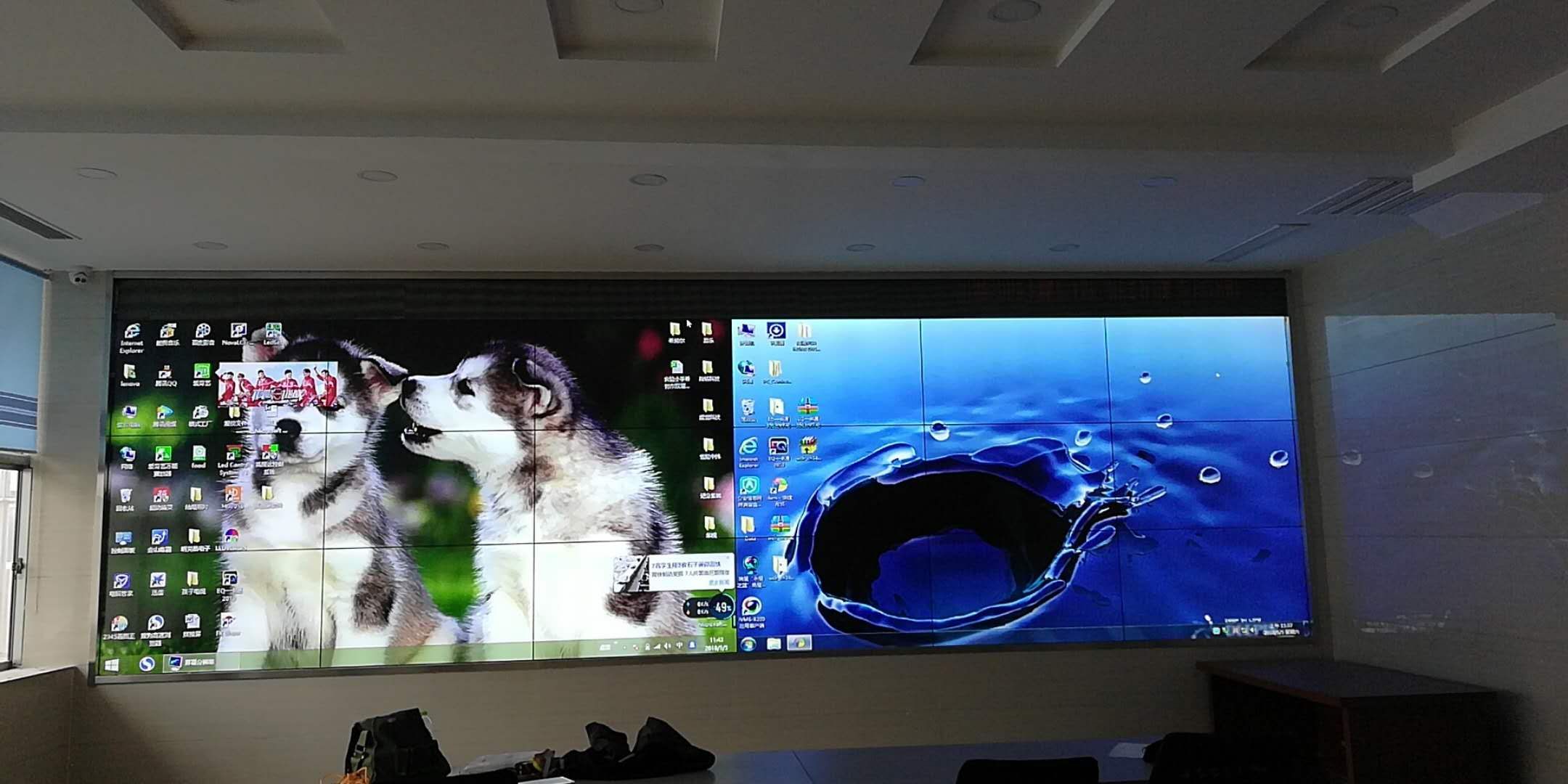 拼接屏再完工一塊，效果沒的說